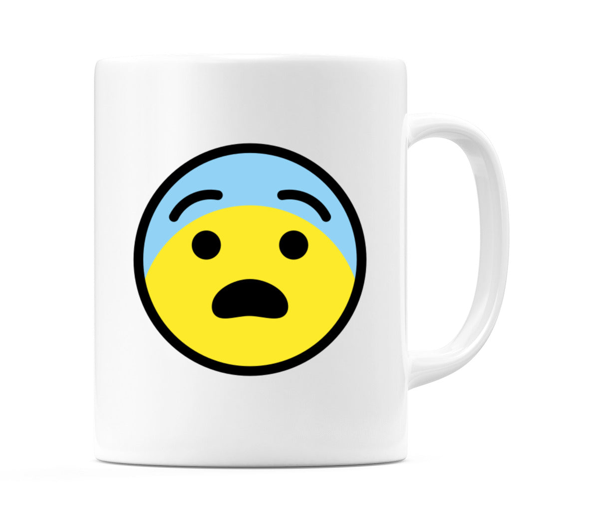 Fearful Face Emoji Mug