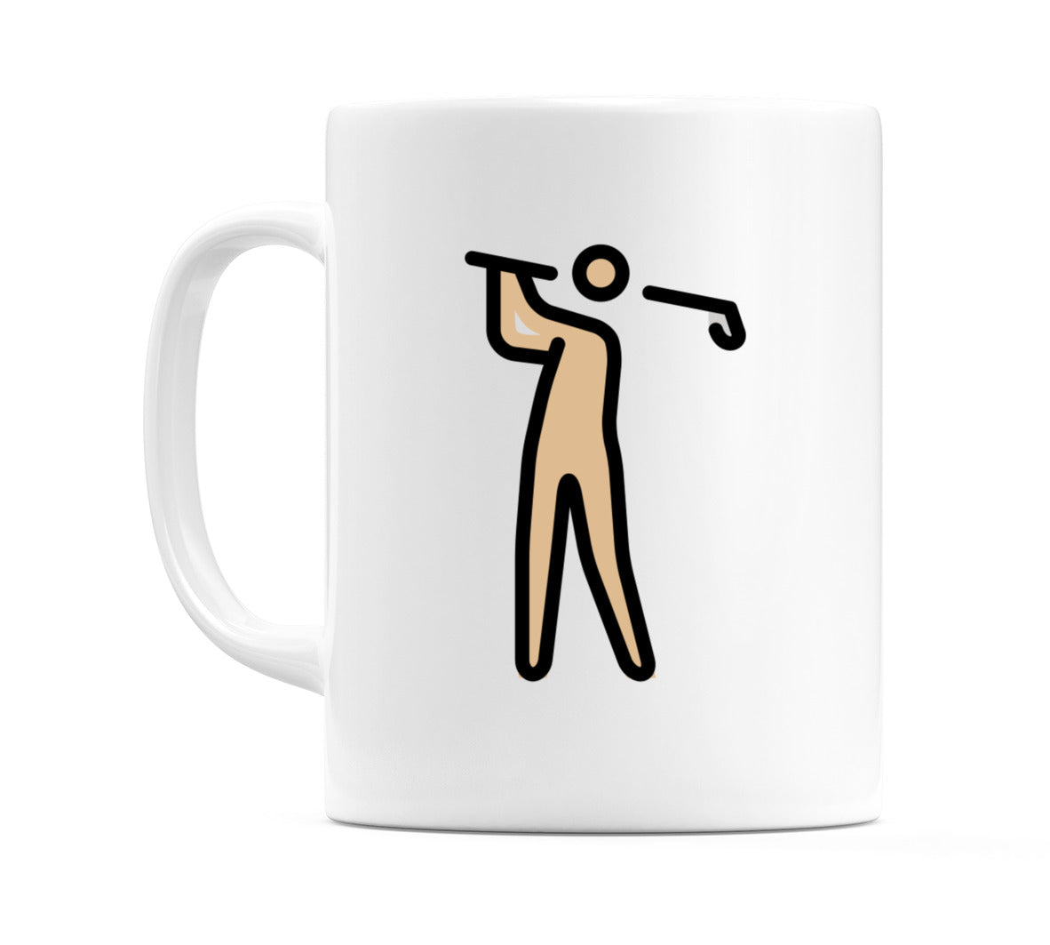 Person Golfing: Medium-Light Skin Tone Emoji Mug