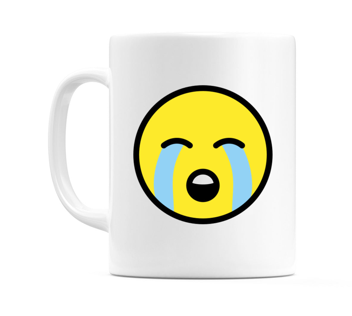 Loudly Crying Face Emoji Mug