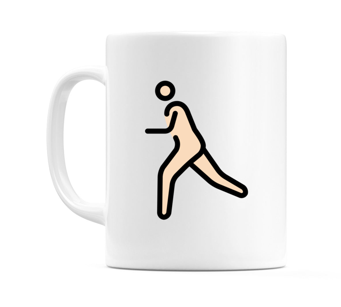 Male Running: Light Skin Tone Emoji Mug