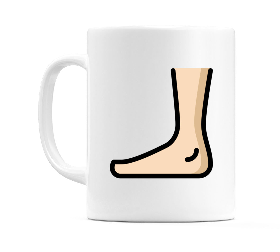 Foot: Light Skin Tone Emoji Mug