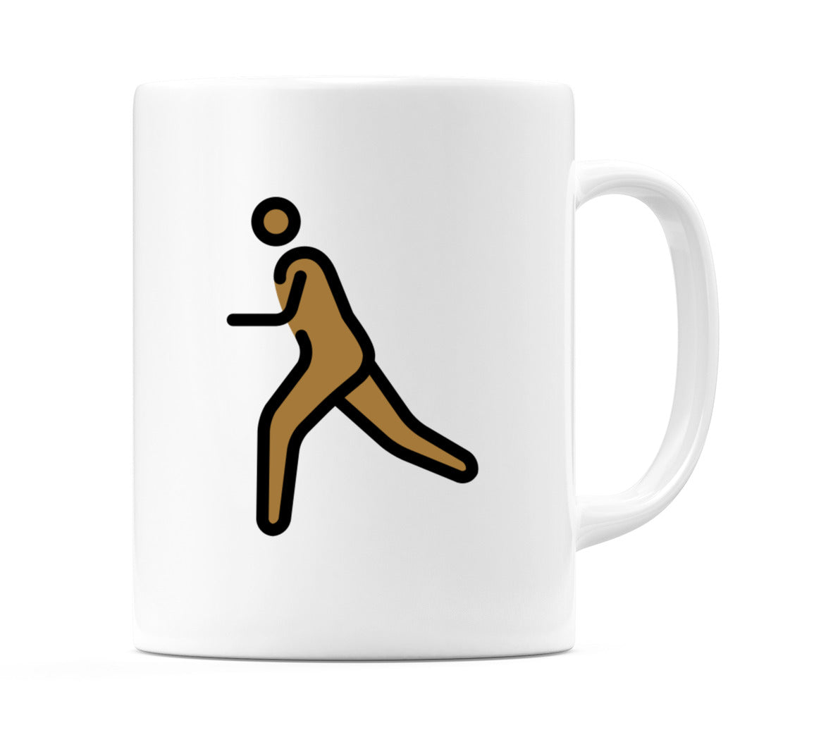 Male Running: Medium-Dark Skin Tone Emoji Mug