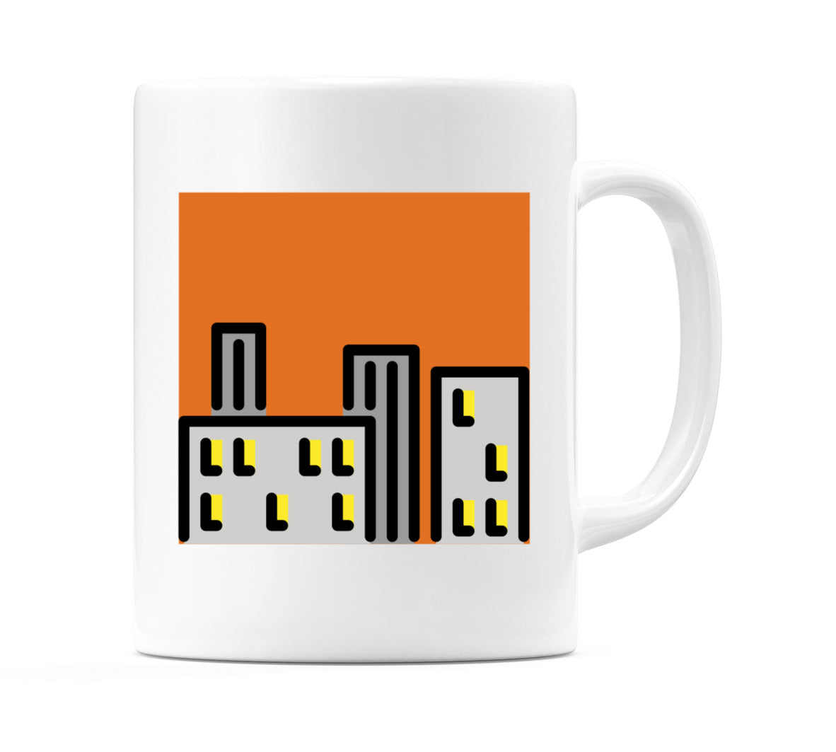 Cityscape At Dusk Emoji Mug