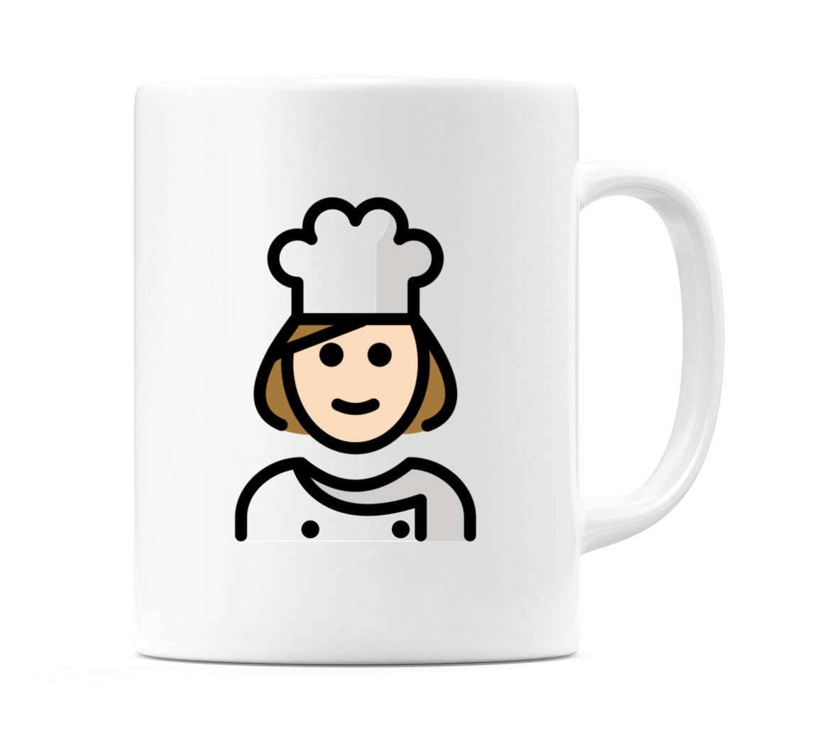 Female Cook: Light Skin Tone Emoji Mug