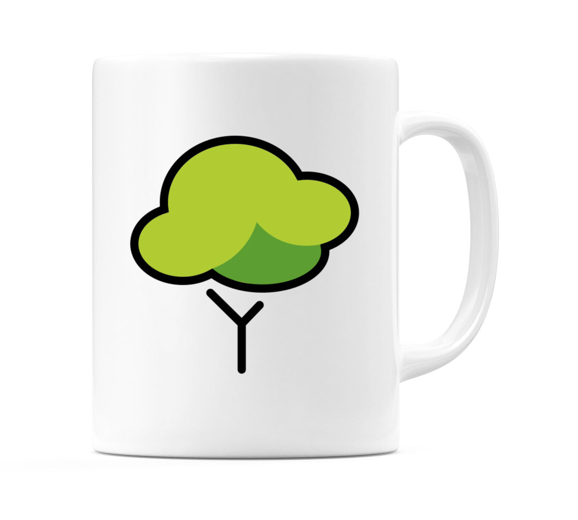 Deciduous Tree Emoji Mug