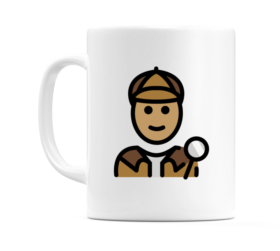 Detective: Medium Skin Tone Emoji Mug