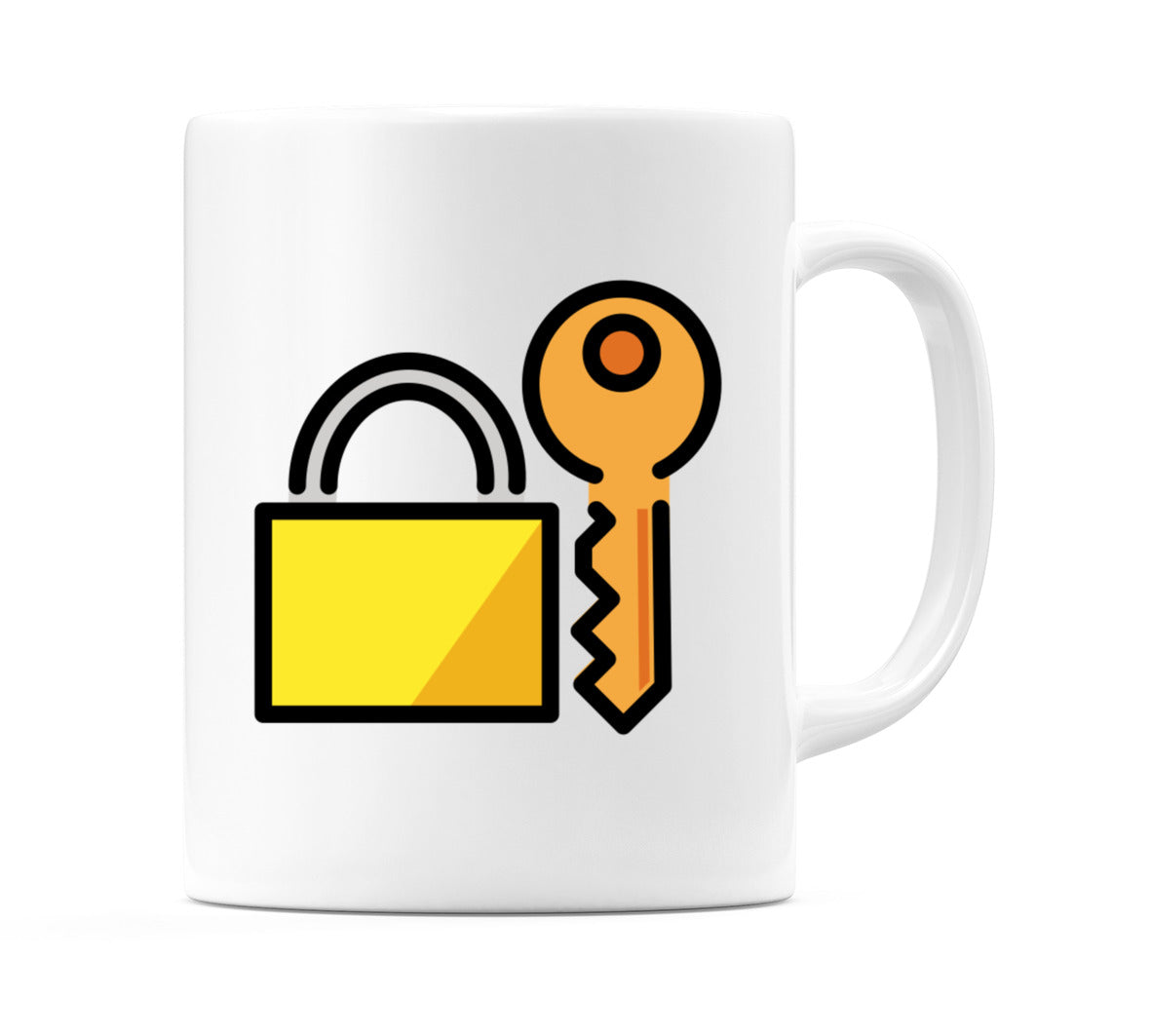 Locked With Key Emoji Mug