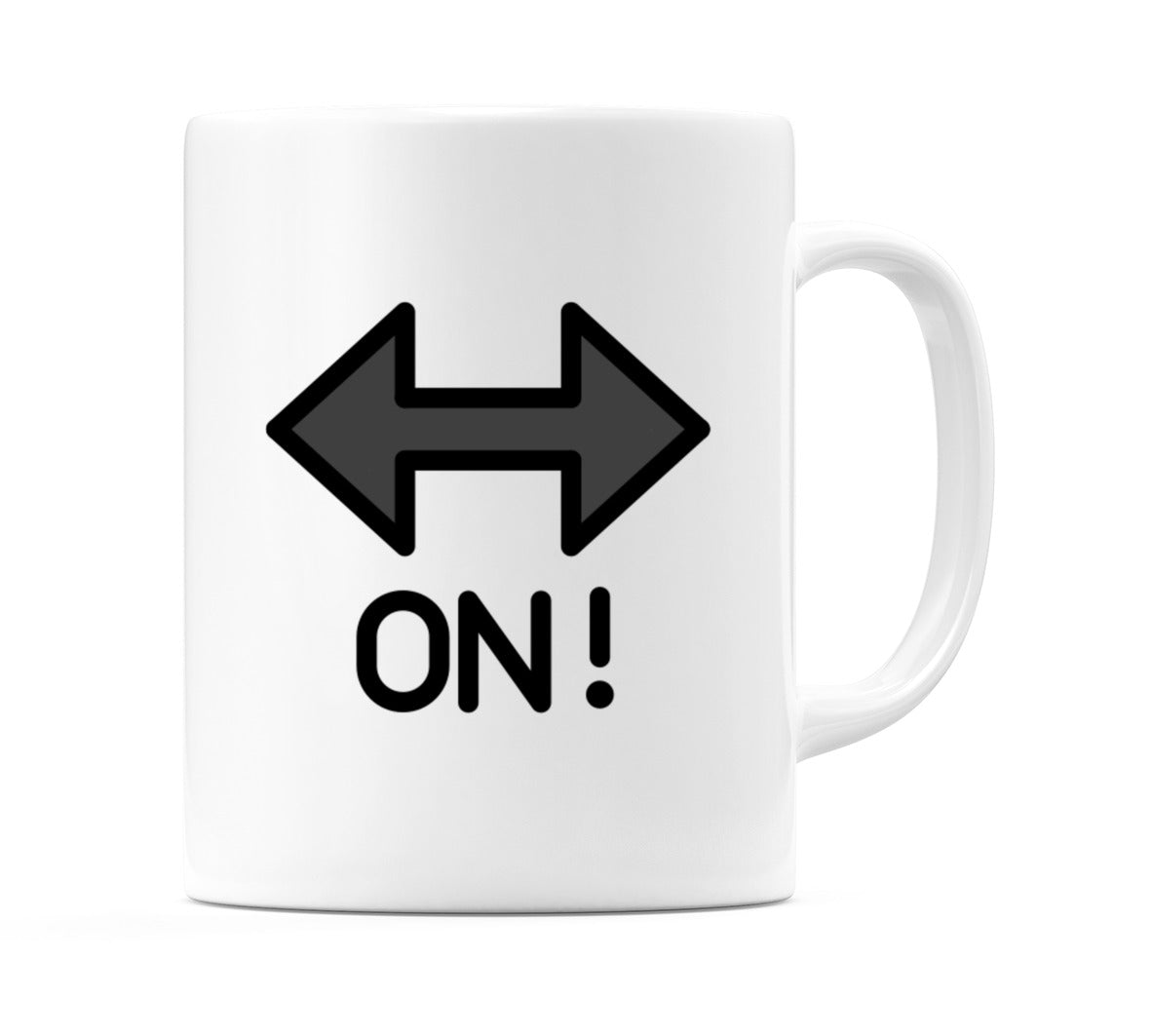 On! Arrow Emoji Mug