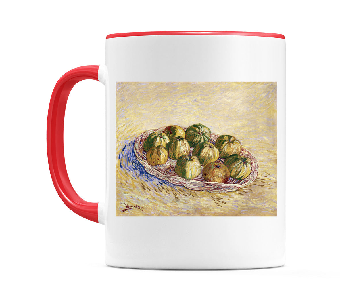 Still Life, Basket of Apples (1887) Mug