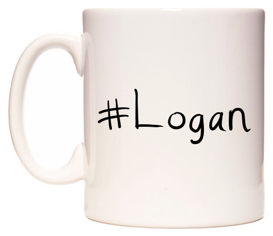 This mug features #Logan