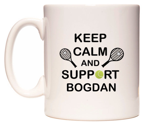 This mug features Keep Calm And Support Bogdan
