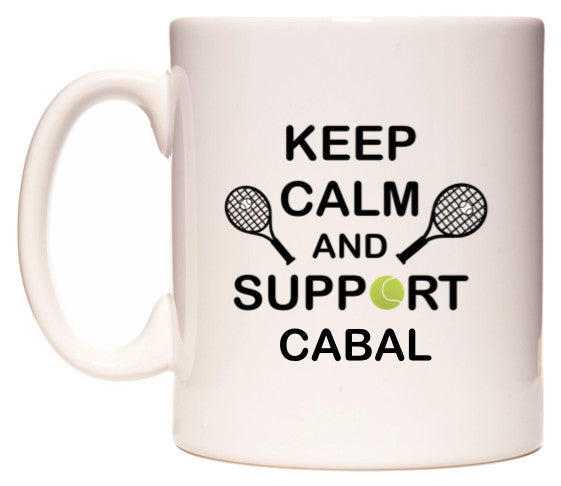 This mug features Keep Calm And Support Cabal