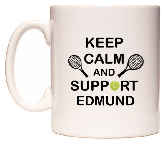 This mug features Keep Calm And Support Edmund