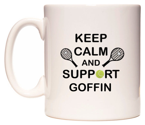 This mug features Keep Calm And Support Goffin