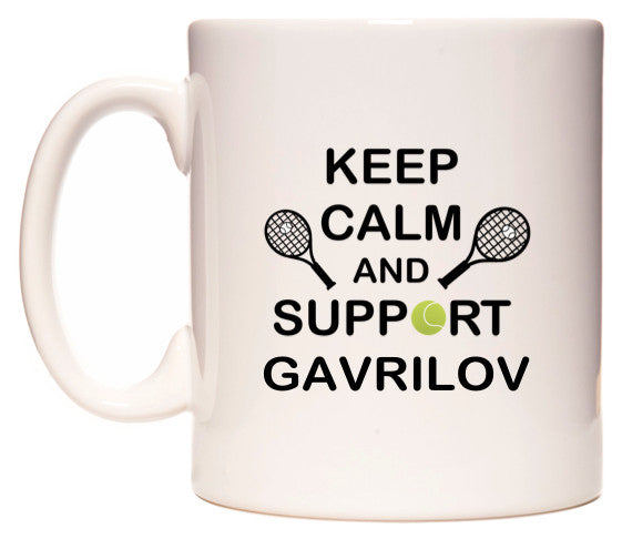 This mug features Keep Calm And Support Gavrilov