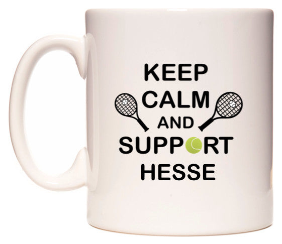 This mug features Keep Calm And Support Hesse