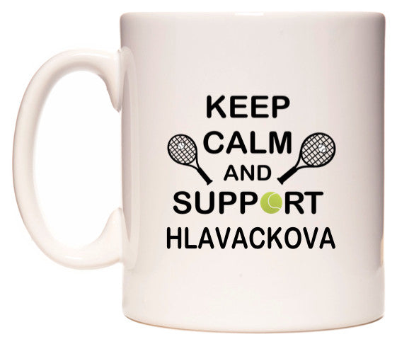 This mug features Keep Calm And Support Hlavackova