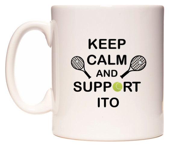 This mug features Keep Calm And Support Ito