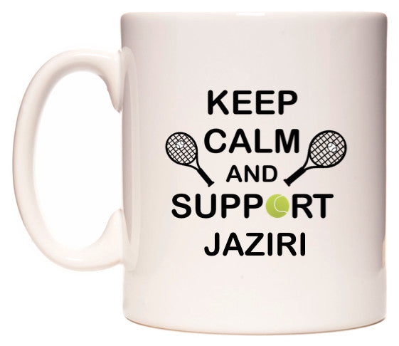 This mug features Keep Calm And Support Jaziri