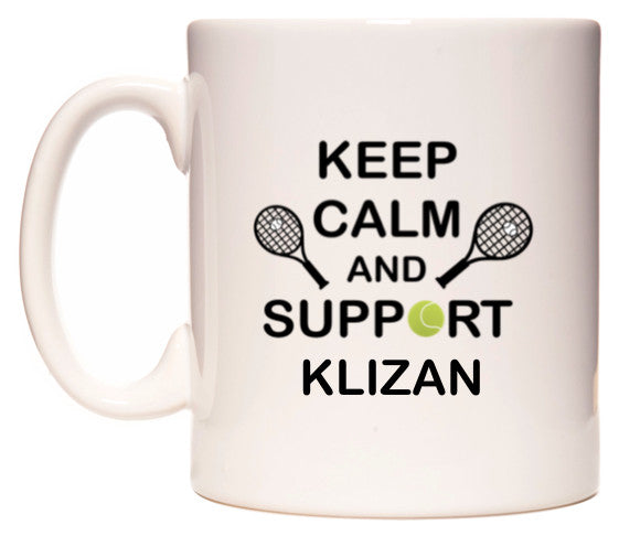 This mug features Keep Calm And Support Klizan