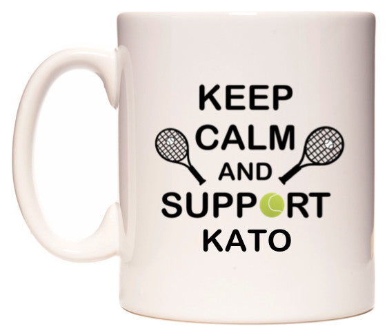 This mug features Keep Calm And Support Kato