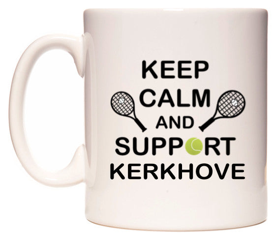 This mug features Keep Calm And Support Kerkhove