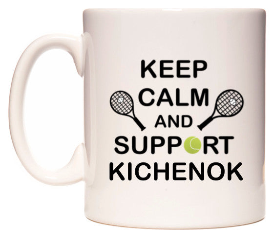 This mug features Keep Calm And Support Kichenok
