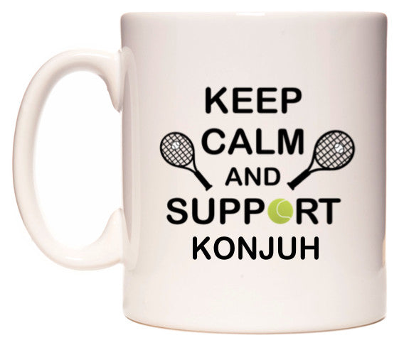 This mug features Keep Calm And Support Konjuh