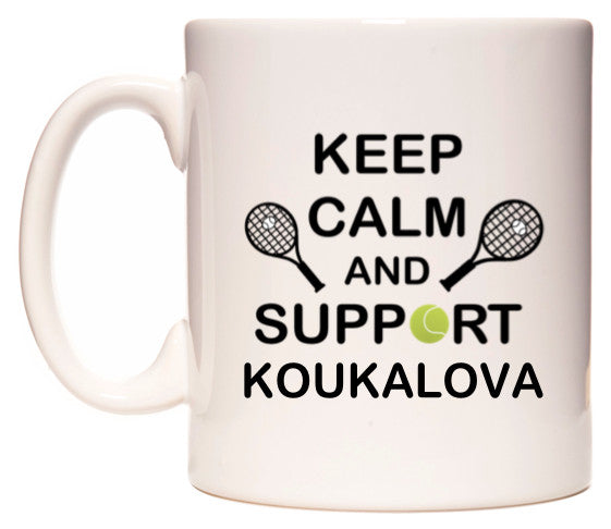 This mug features Keep Calm And Support Koukalova