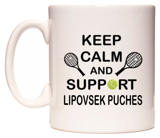 This mug features Keep Calm And Support Lipovsek Puches