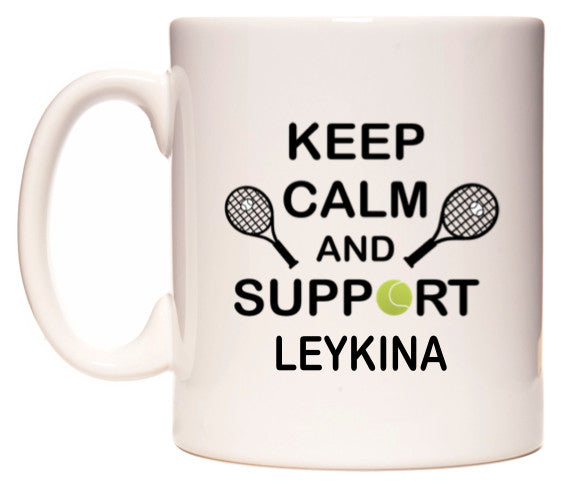 This mug features Keep Calm And Support Leykina