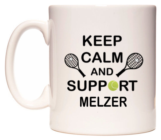 This mug features Keep Calm And Support Melzer