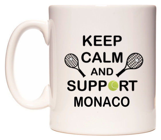This mug features Keep Calm And Support Monaco