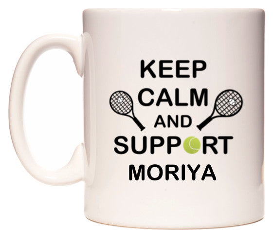 This mug features Keep Calm And Support Moriya