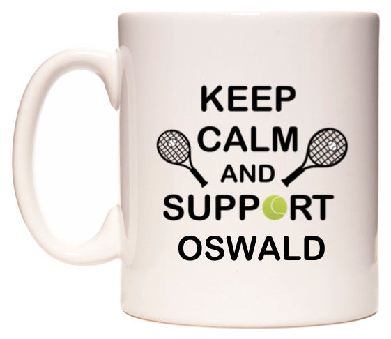 This mug features Keep Calm And Support Oswald