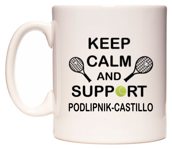 This mug features Keep Calm And Support Podlipnik-Castillo