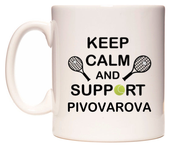 This mug features Keep Calm And Support Pivovarova