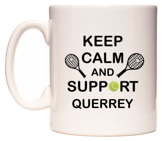 This mug features Keep Calm And Support Querrey