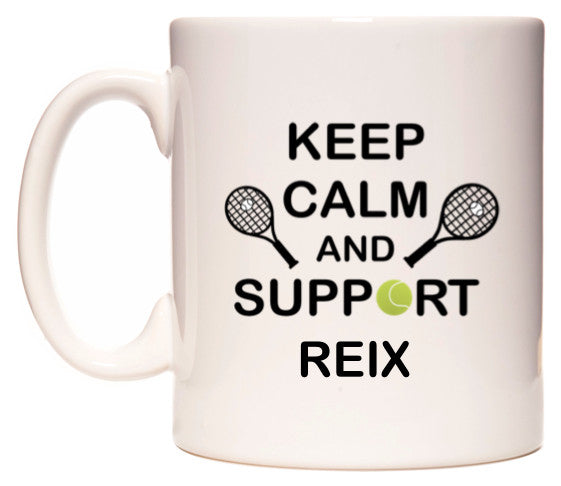 This mug features Keep Calm And Support Reix