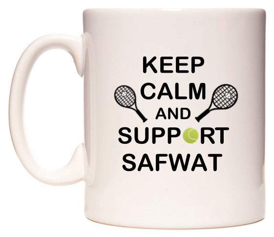 This mug features Keep Calm And Support Safwat