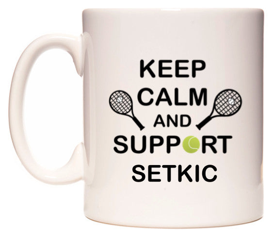 This mug features Keep Calm And Support Setkic