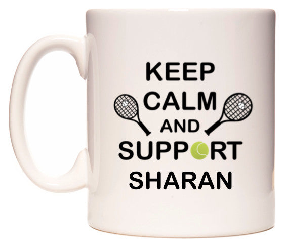 This mug features Keep Calm And Support Sharan