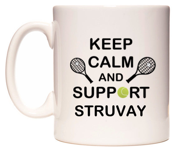 This mug features Keep Calm And Support Struvay