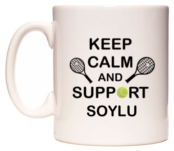 This mug features Keep Calm And Support Soylu