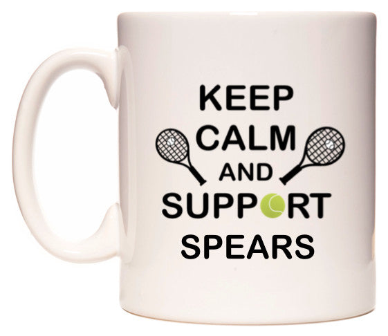 This mug features Keep Calm And Support Spears