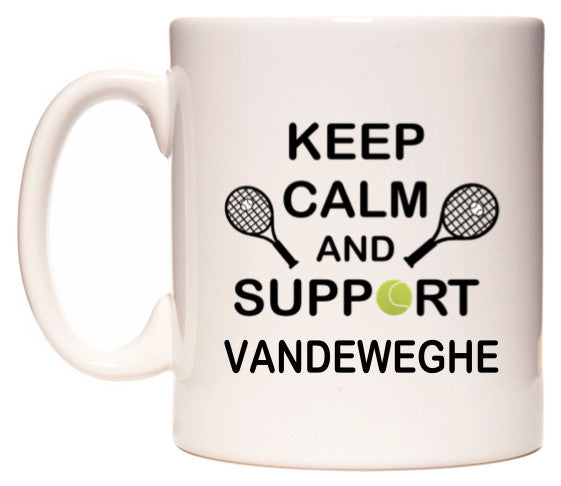 This mug features Keep Calm And Support Vandeweghe