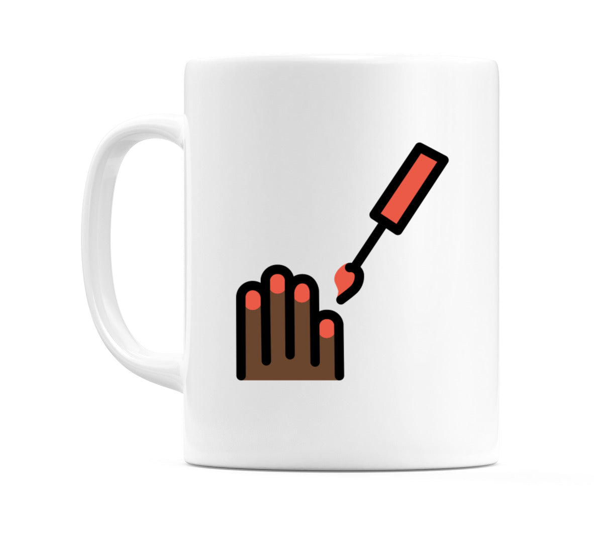 Nail Polish: Dark Skin Tone Emoji Mug