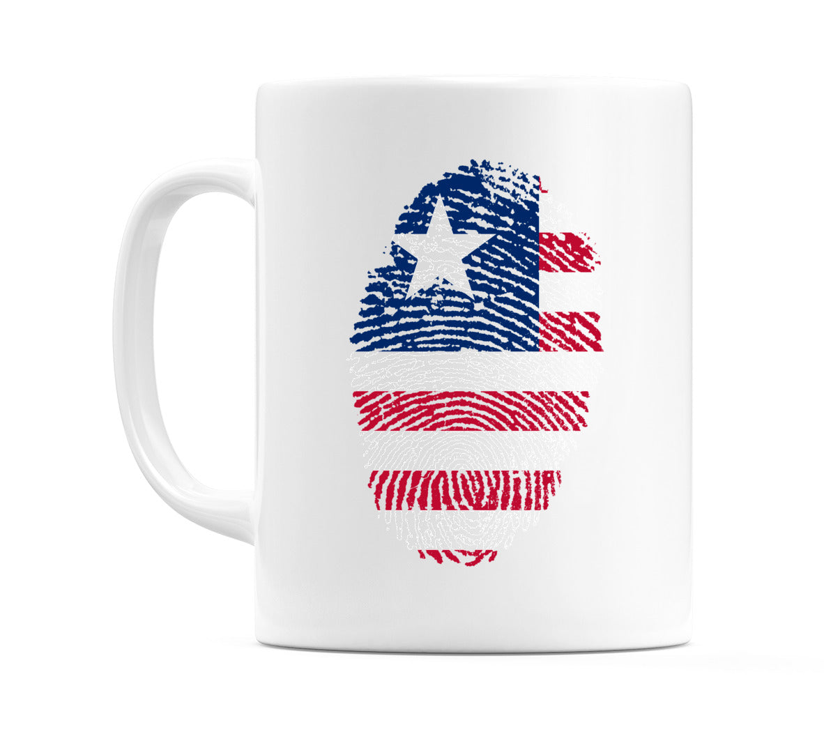 LIberia Finger Print Flag Mug