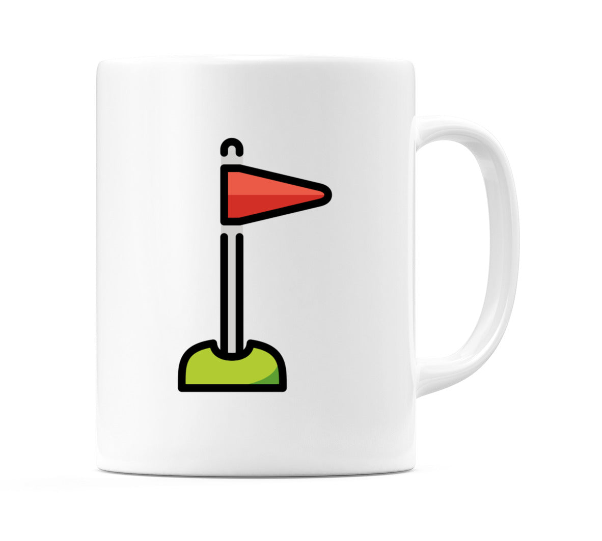 Flag In Hole Emoji Mug