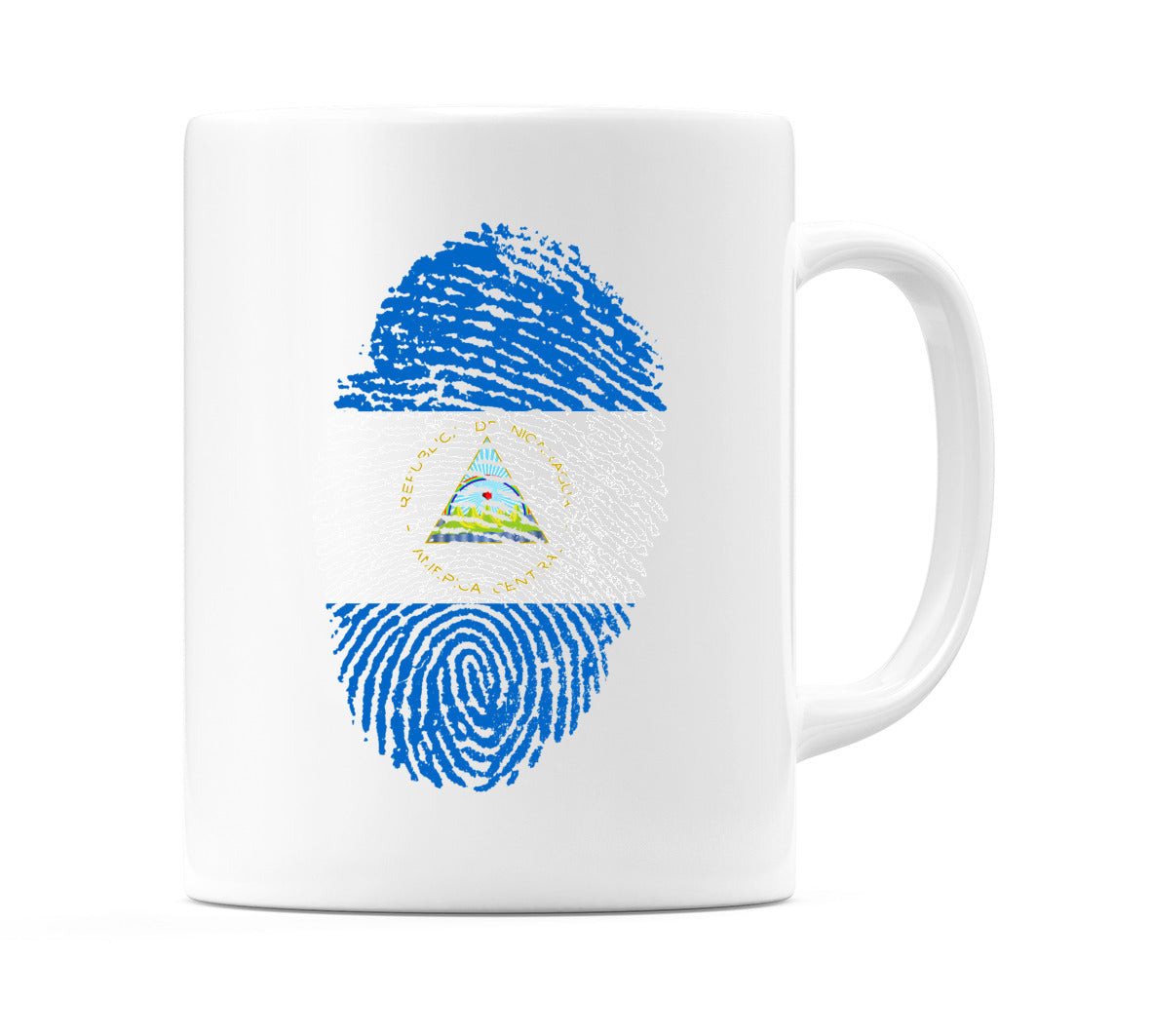 Nicaragua Finger Print Flag Mug